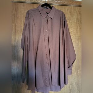 Brown Button Down Shirt/Dress 2XL Plus Size